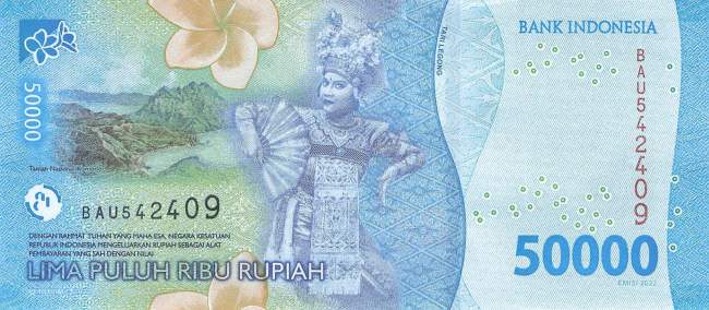 Indonesien 50.000 Rupiah 2022 p167
